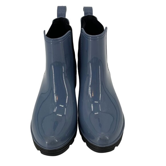 Ocean & Coast Womens Blue Chelsea Waterproof Slip-On Rain Boots Size 10 - Picture 2 of 11